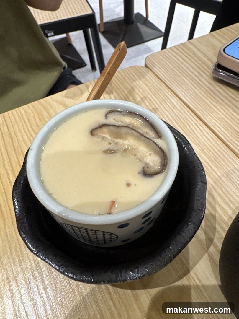 Steamed Egg Custard with Mushrooms