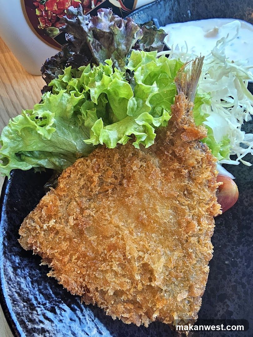Fried Fish with Salad