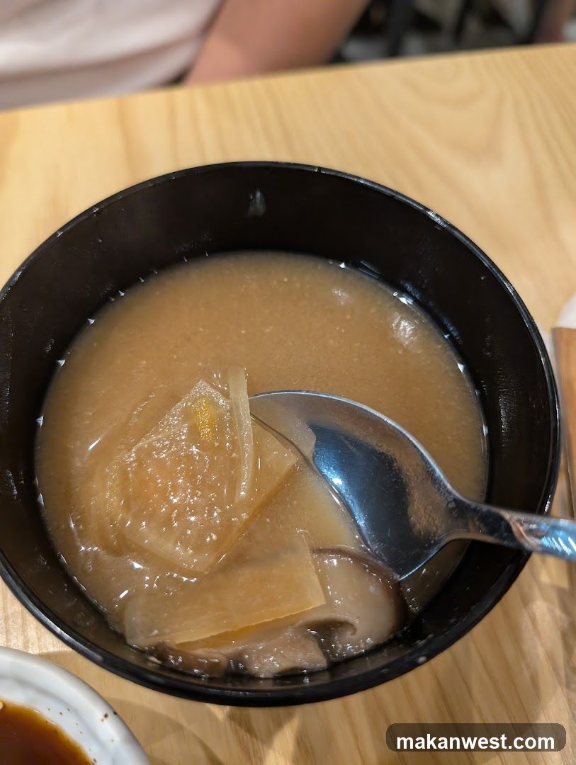 Miso Soup with Tofu and Mushrooms