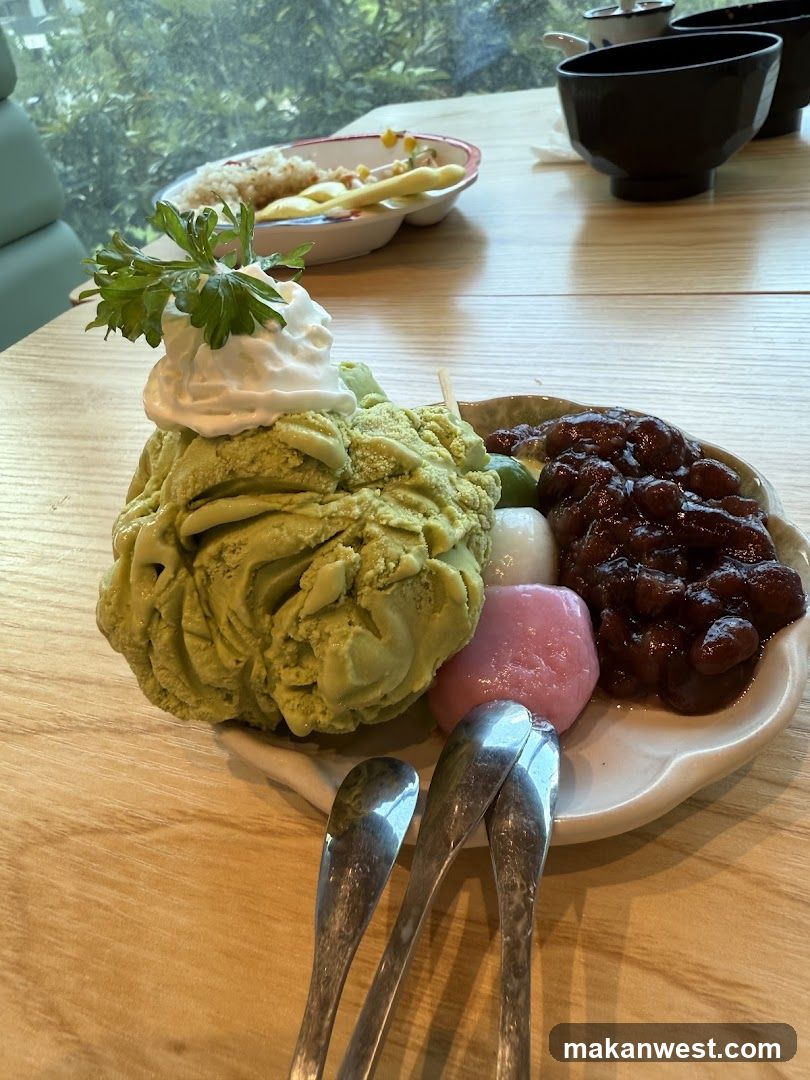 Matcha Shaved Ice Dessert