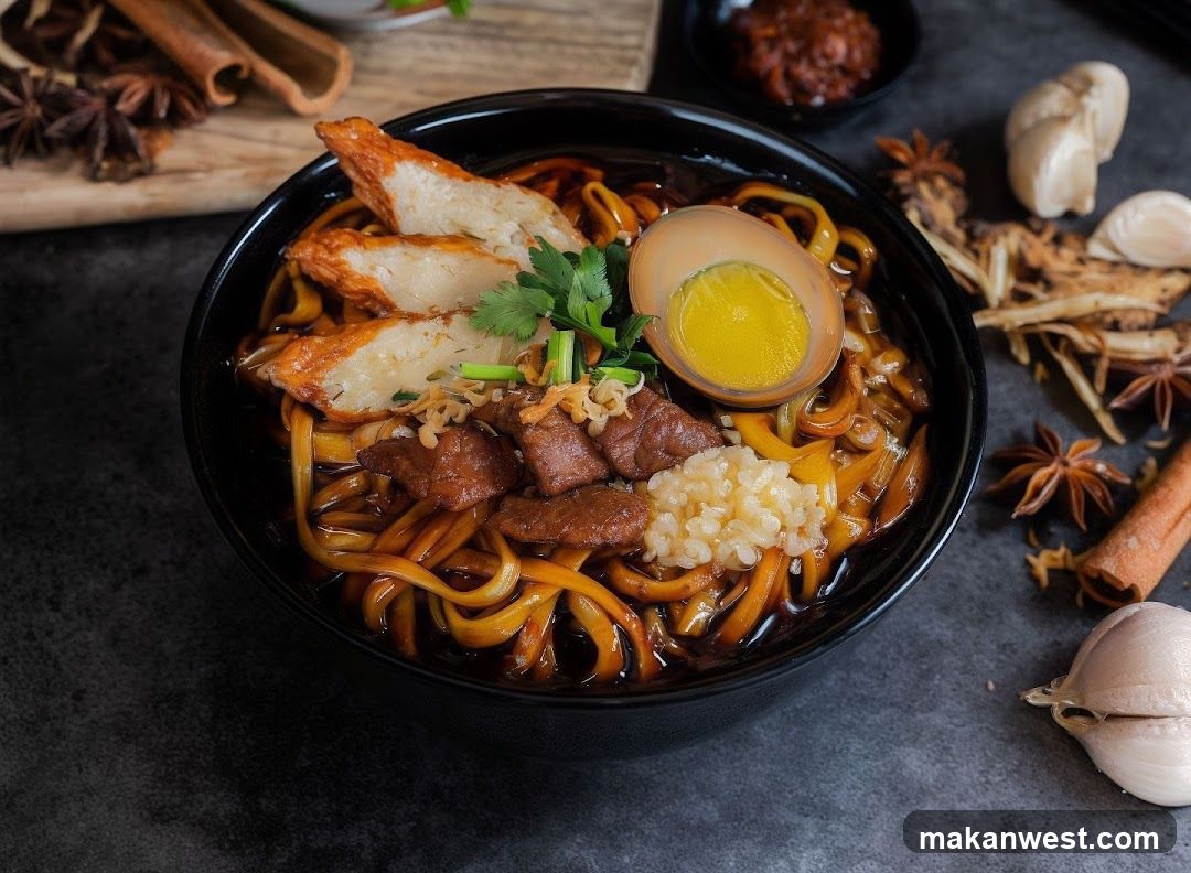 Noodle Dish with Egg and Meat