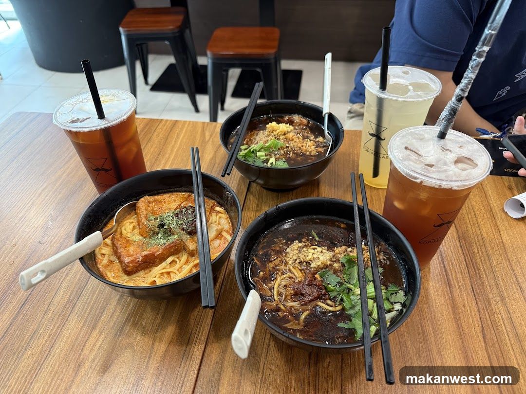 Noodle Bowls and Drinks