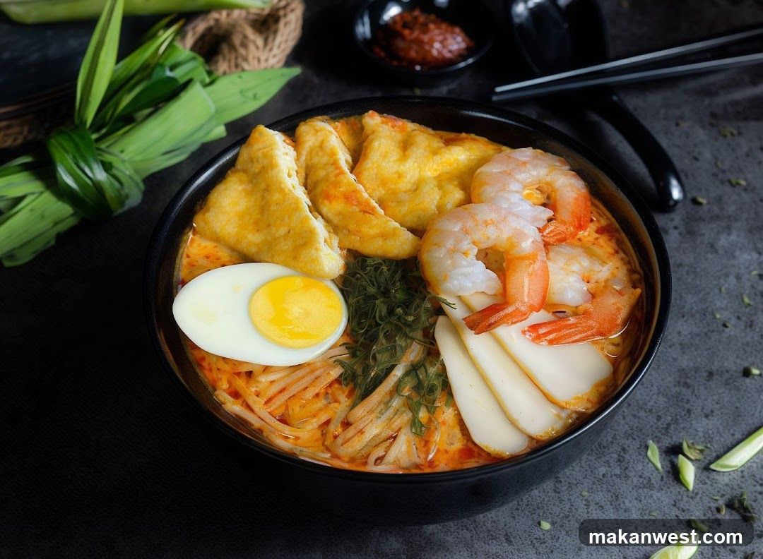 Laksa with Shrimp and Tofu