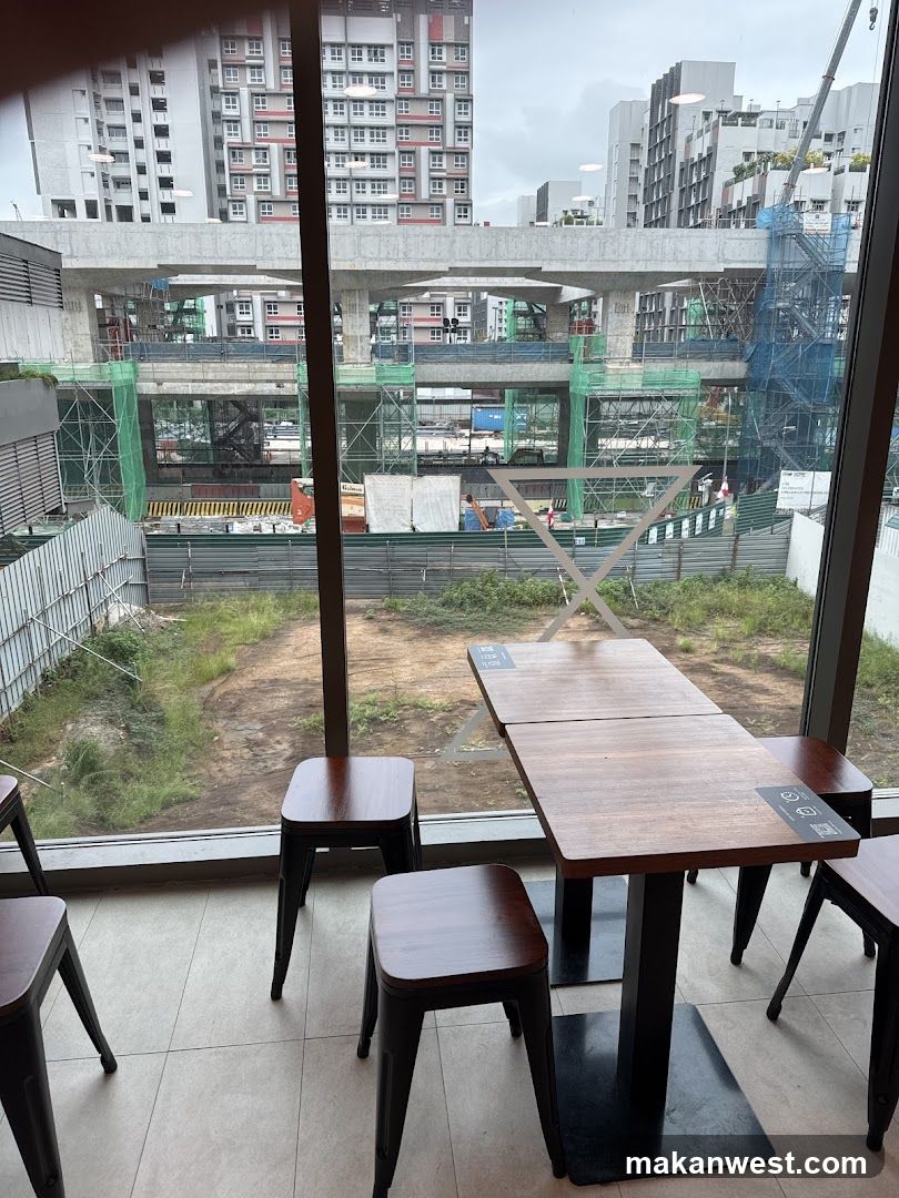 Interior with a view of construction site