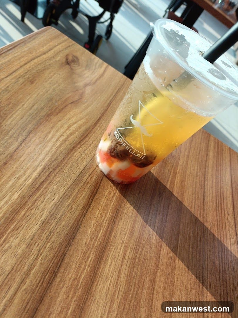 Drink on a wooden table