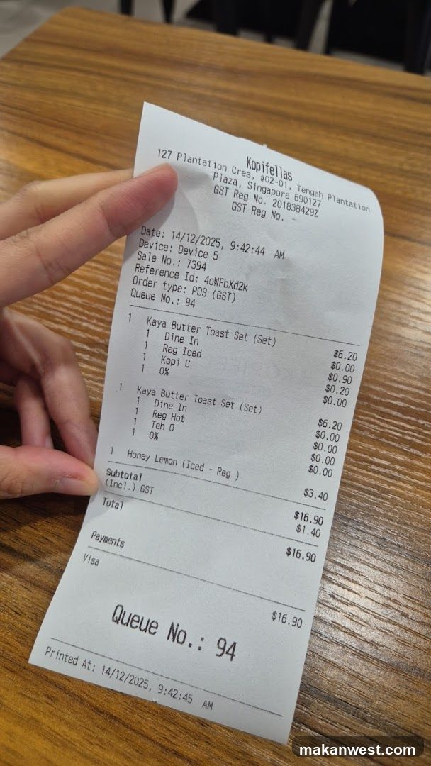 Kopifellas Receipt
