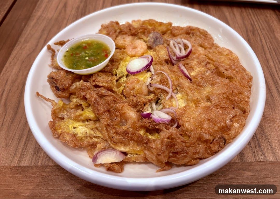 Shrimp Omelet with Dipping Sauce