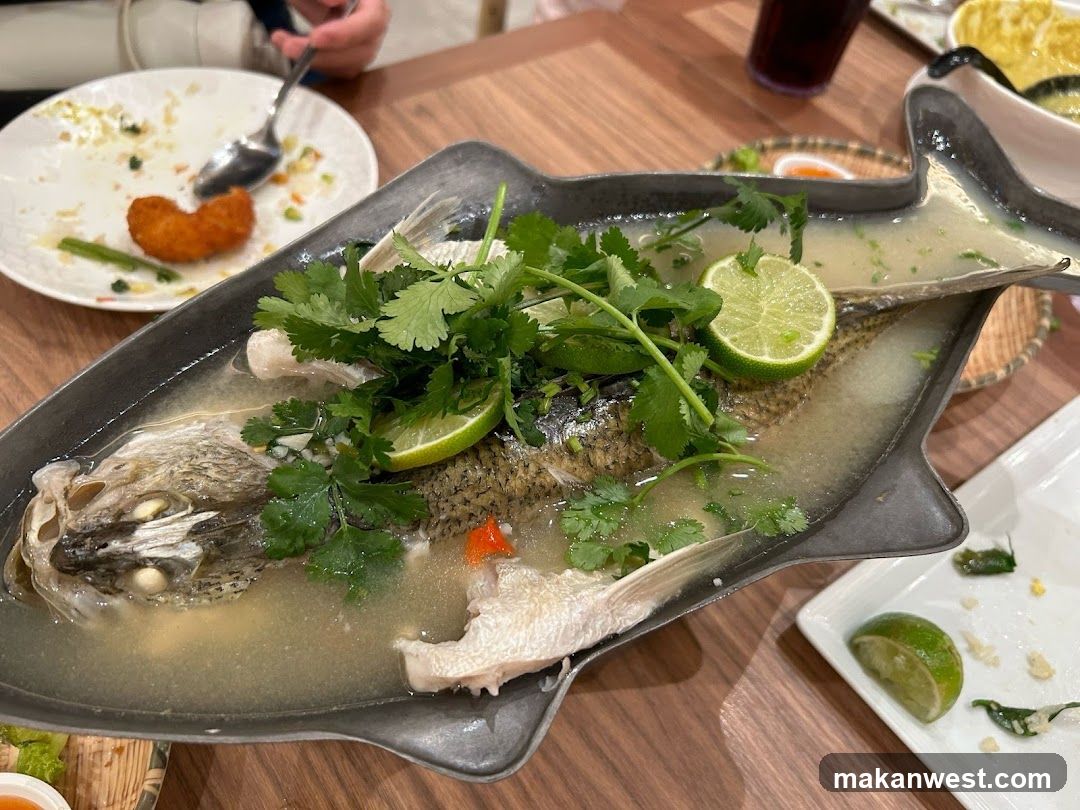 Steamed Fish with Lime and Cilantro