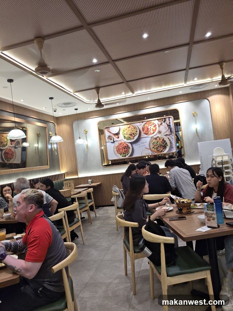 Restaurant Interior with Diners