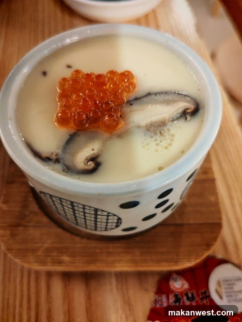 Chawanmushi with Ikura and Shiitake