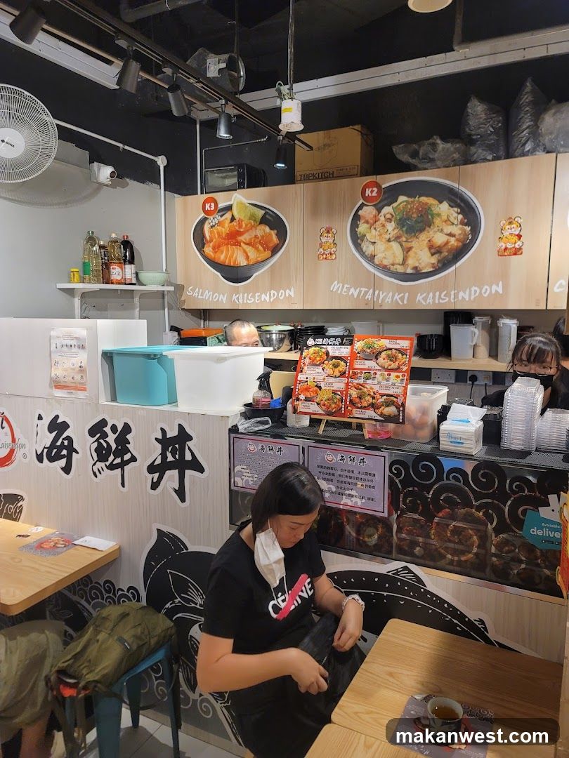 Restaurant Interior with Menu Displays