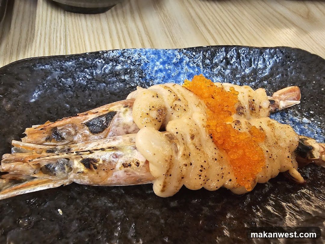 Grilled Shrimp with Roe