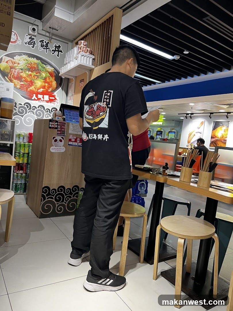 Diners at a Food Stall