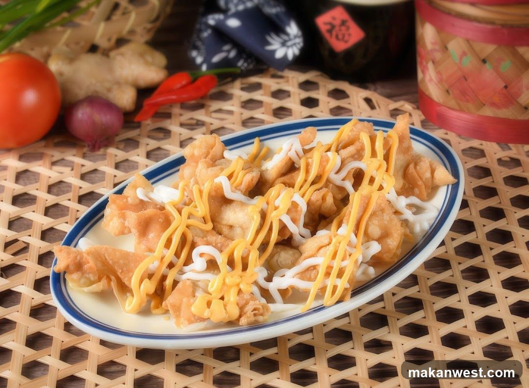 Fried Wontons with Sauce