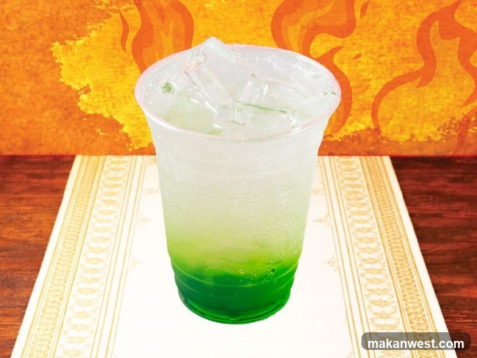 Green Soda with Ice