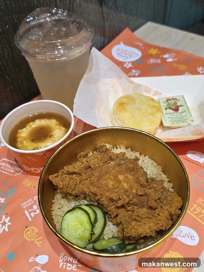 Fried Chicken and Rice Bowl