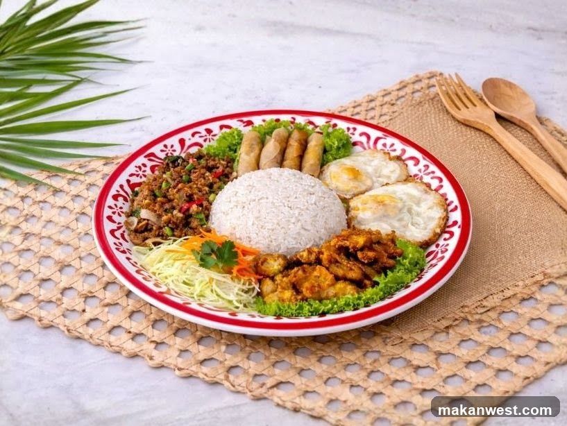 Thai Basil Minced Pork Rice Plate