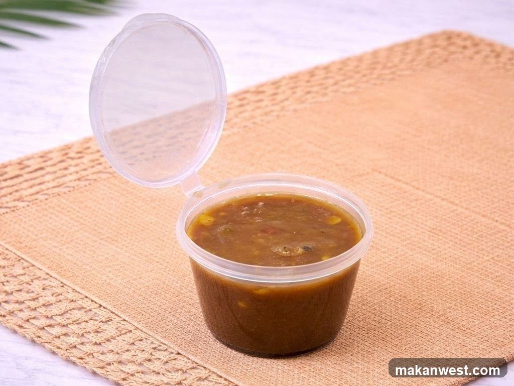 Sauce in a Container
