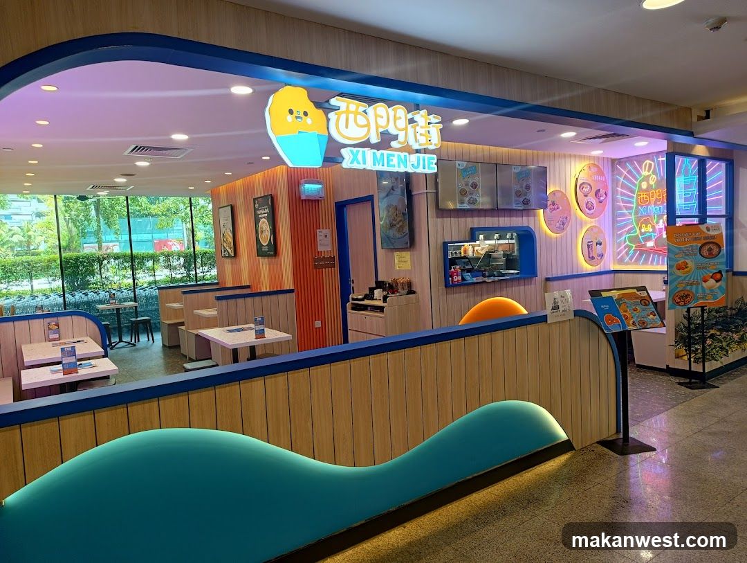 Restaurant Interior with Neon Signage