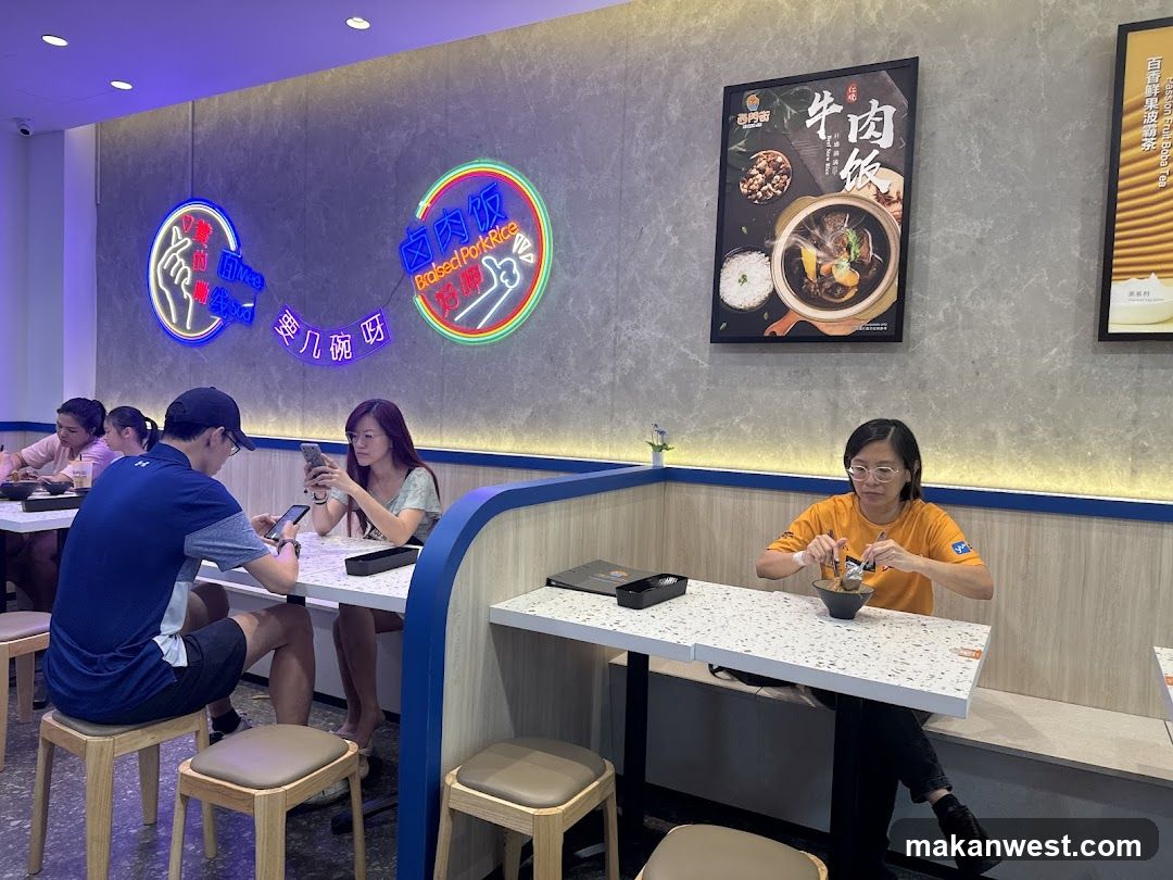 Restaurant Interior with Diners