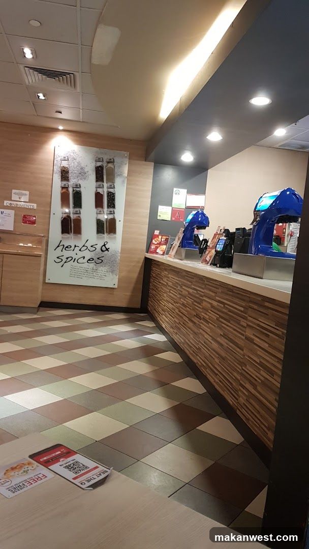 Restaurant Interior with Spice Display