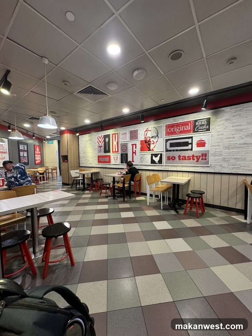 Restaurant Interior with Wall Art