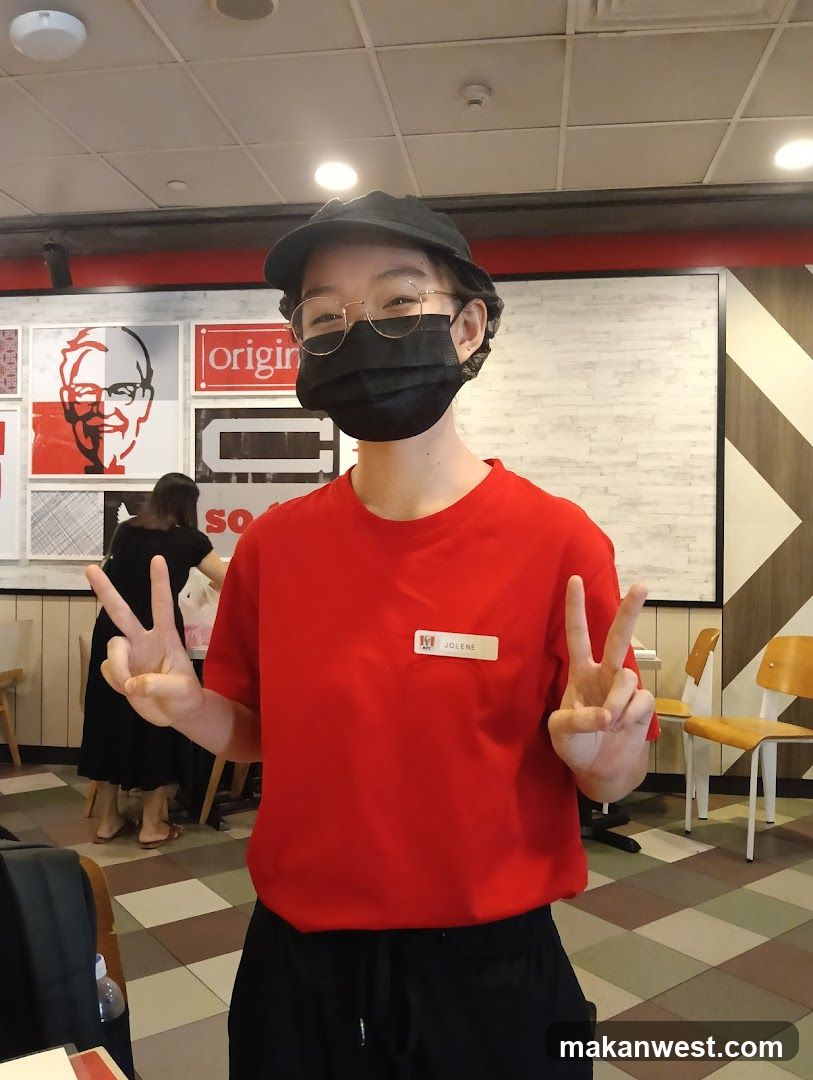 Employee Posing with Peace Signs