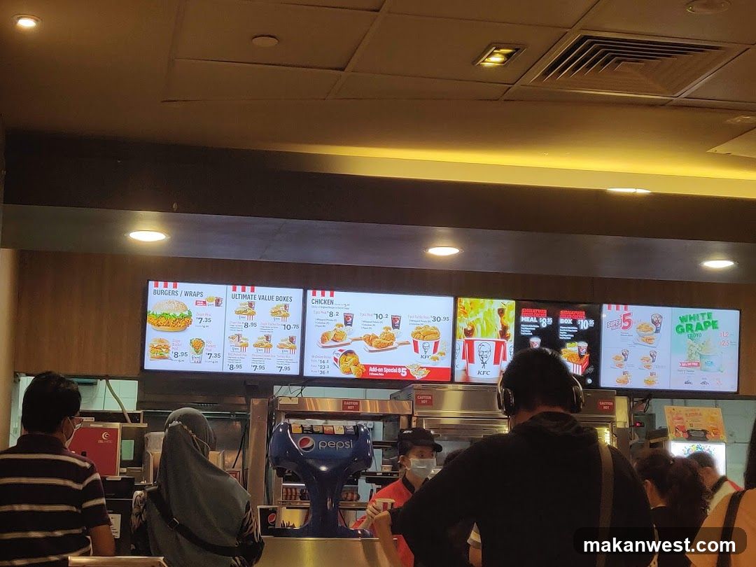 KFC Menu