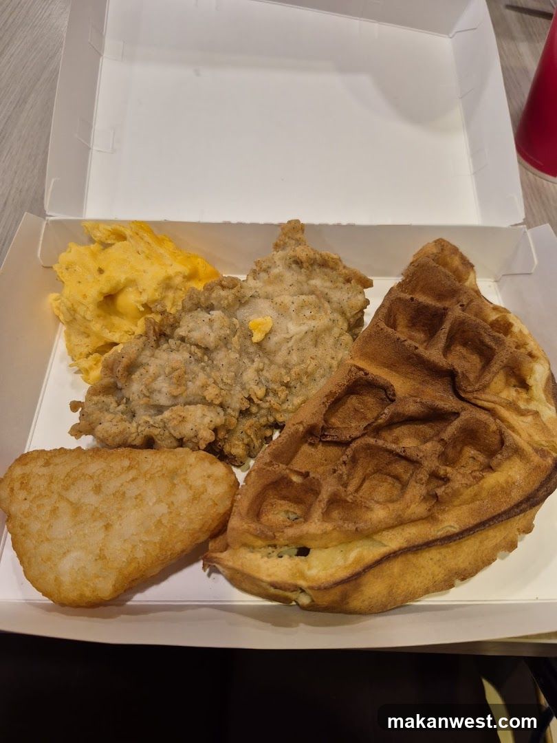 Fried Chicken and Waffle Meal