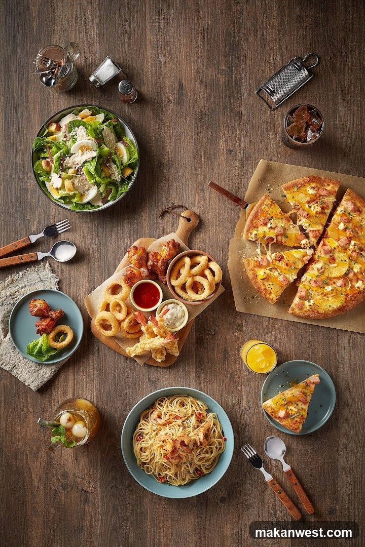Assortment of Food and Drinks