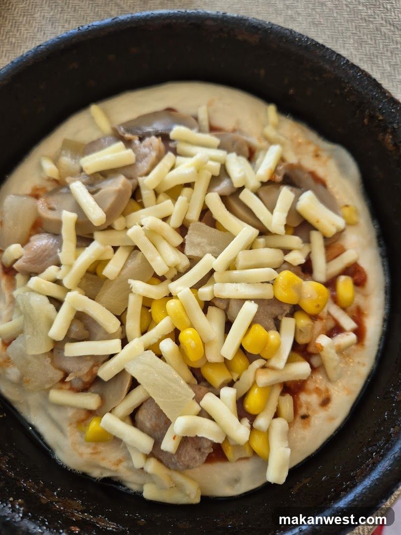 Uncooked Pizza in Pan