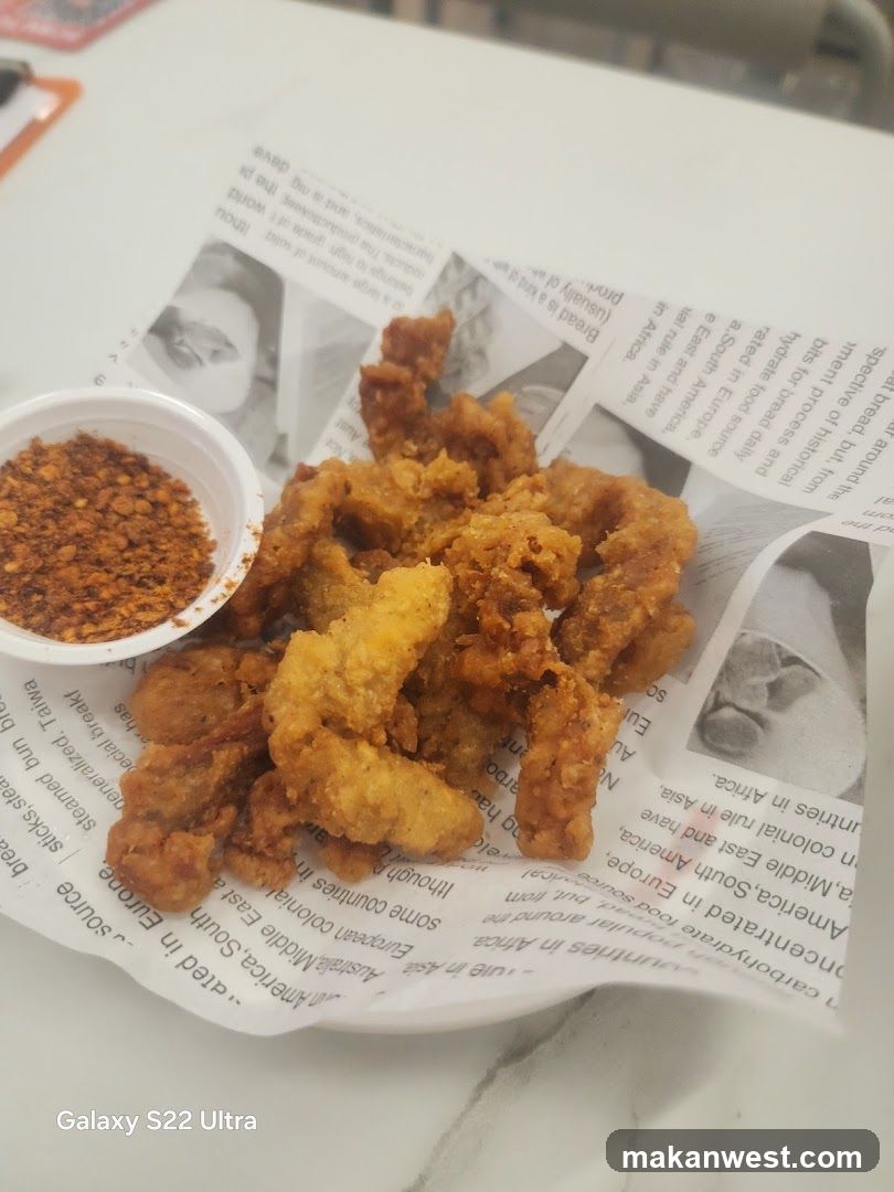 Fried Chicken with Chili Flakes