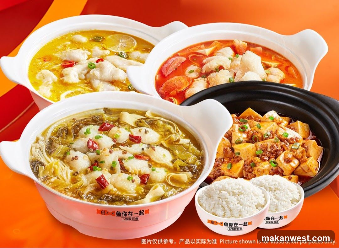 Four Bowls of Chinese Food
