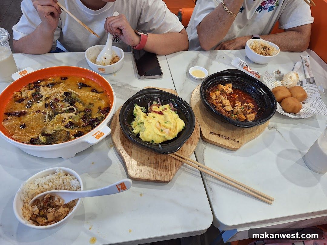 Table with Chinese Food
