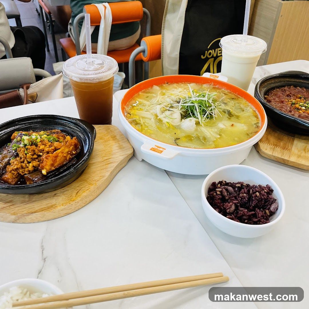 Table with Food and Drinks