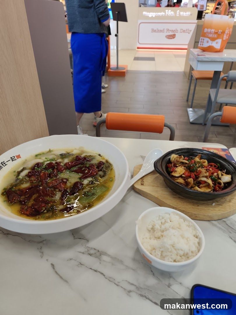 Table with Food and Restaurant Background