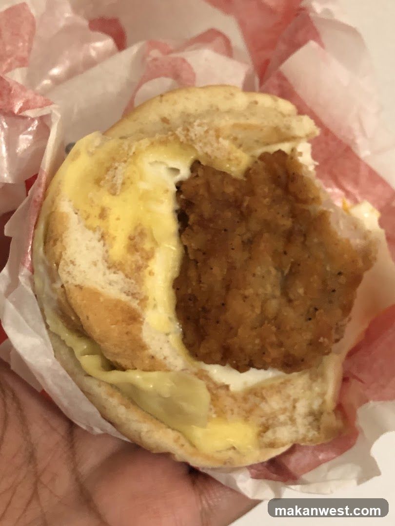 Fried Chicken Sandwich with Cheese