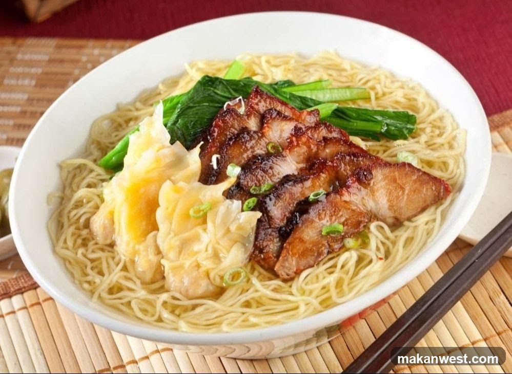 Noodle Soup with Pork and Wontons
