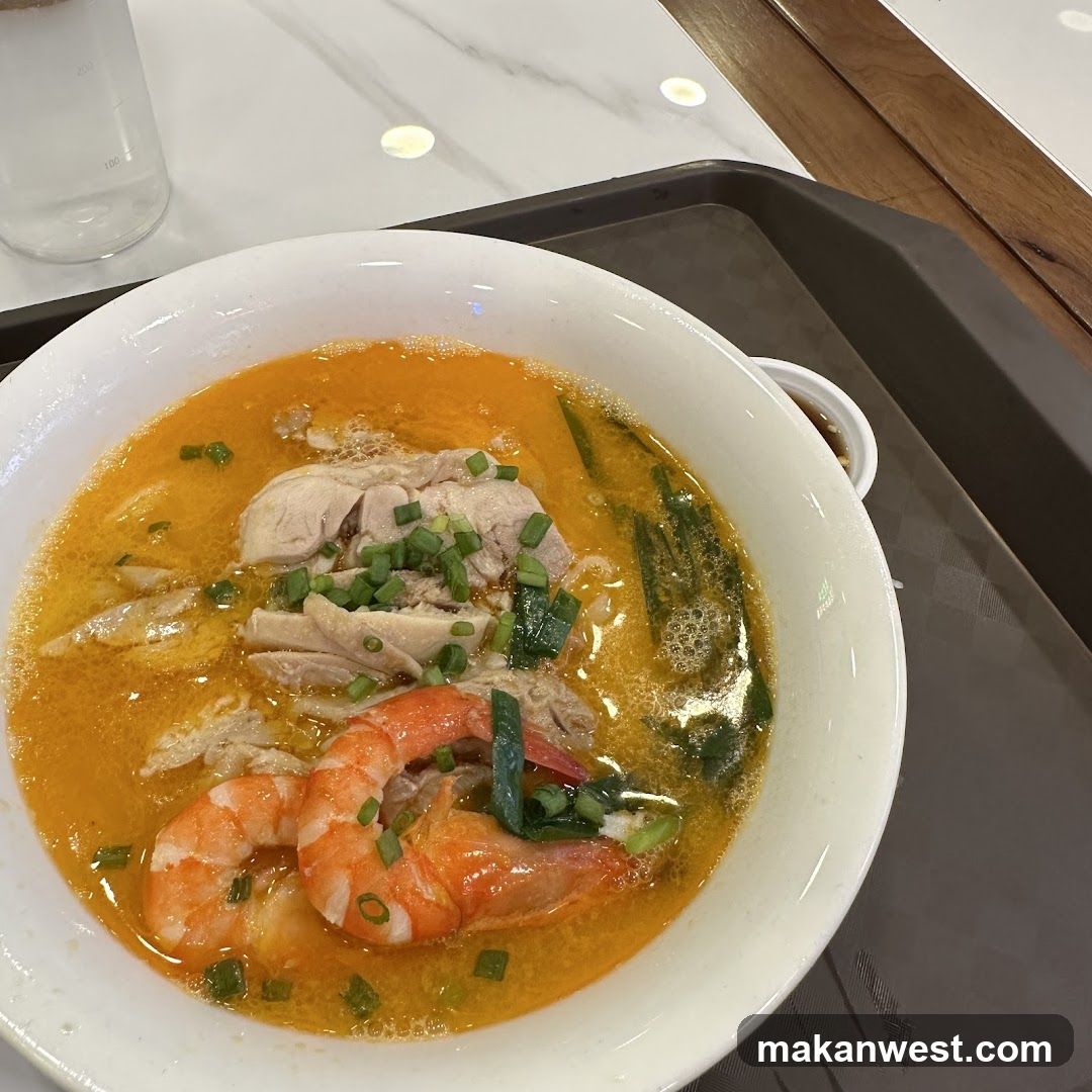 Noodle Soup with Shrimp and Chicken
