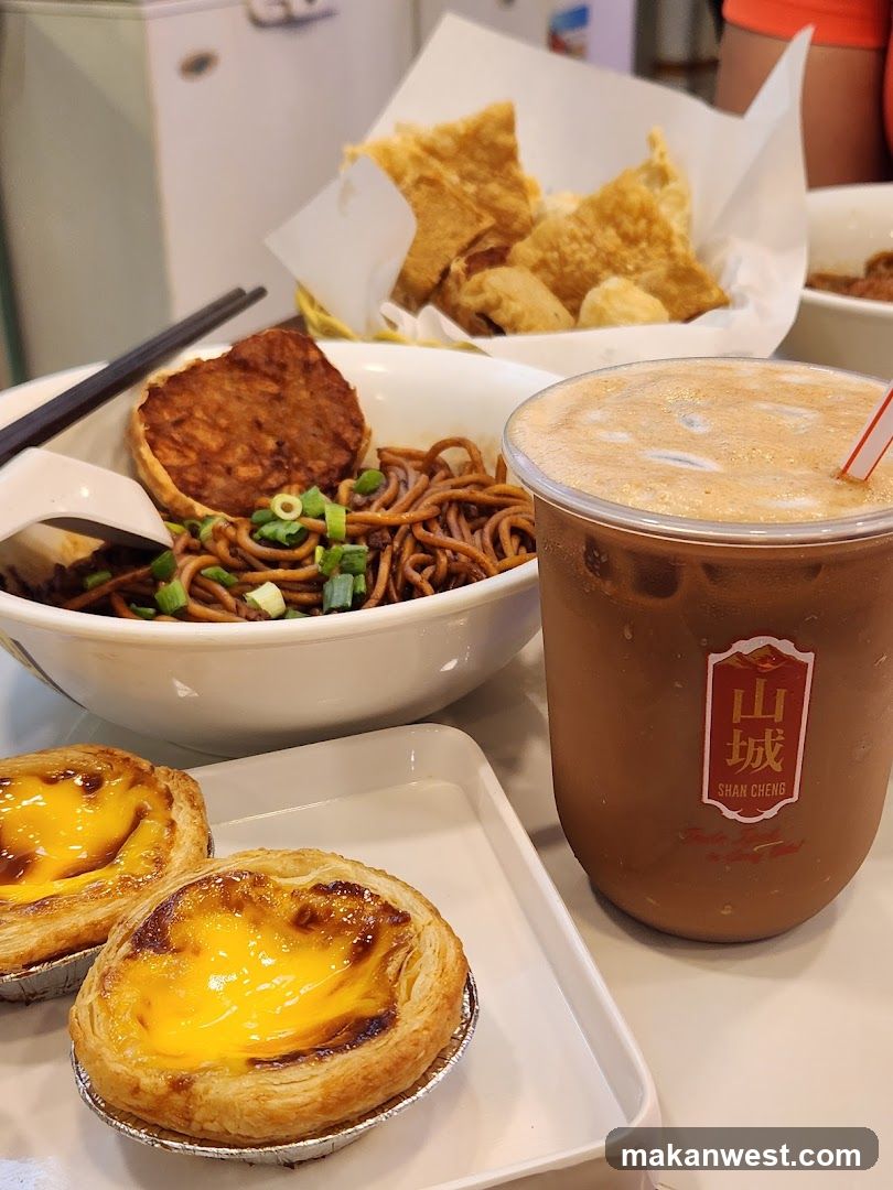 Noodles and Egg Tarts