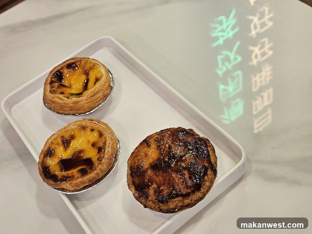 Egg Tarts on a Tray