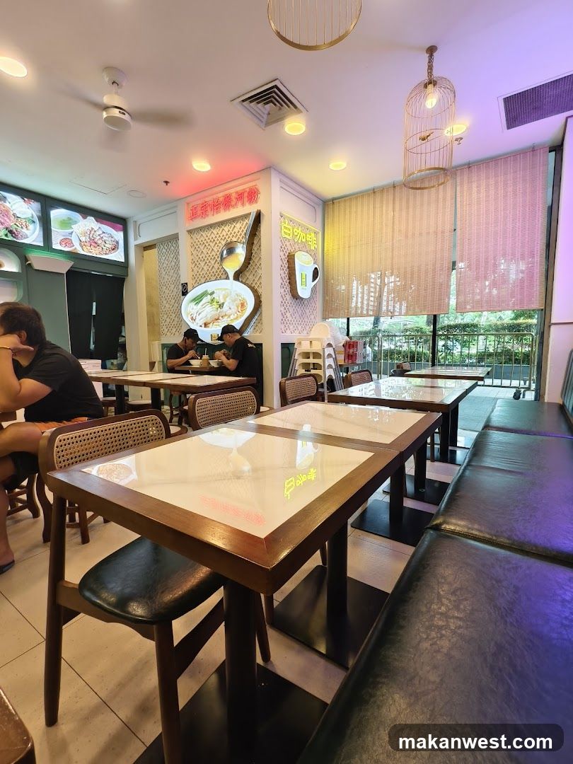 Restaurant Interior with Tables and Seating