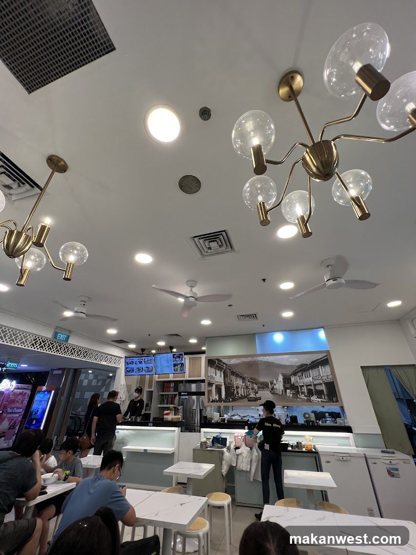 Restaurant Interior with Customers and Staff