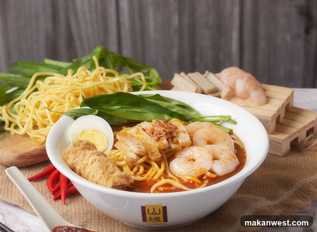 Noodle Soup with Shrimp and Egg