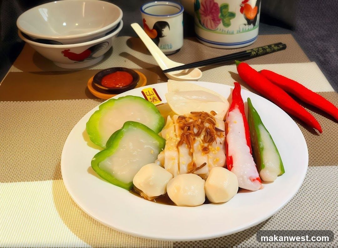 Plate of Food with Bowls and Utensils