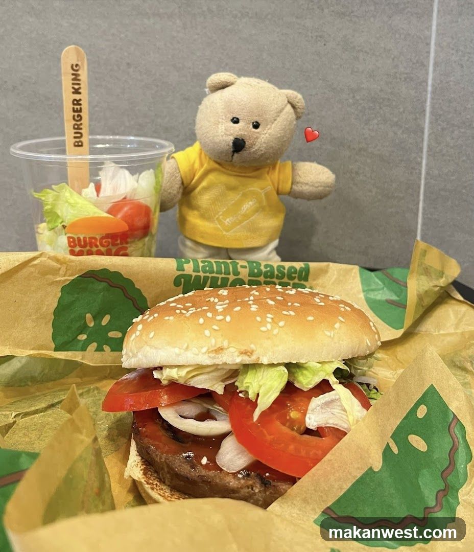 Burger King Meal with Teddy Bear