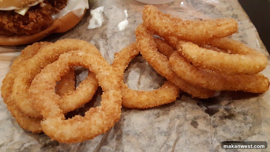 Onion Rings and Burger