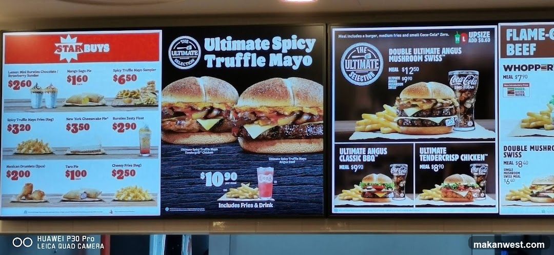 Fast Food Menu