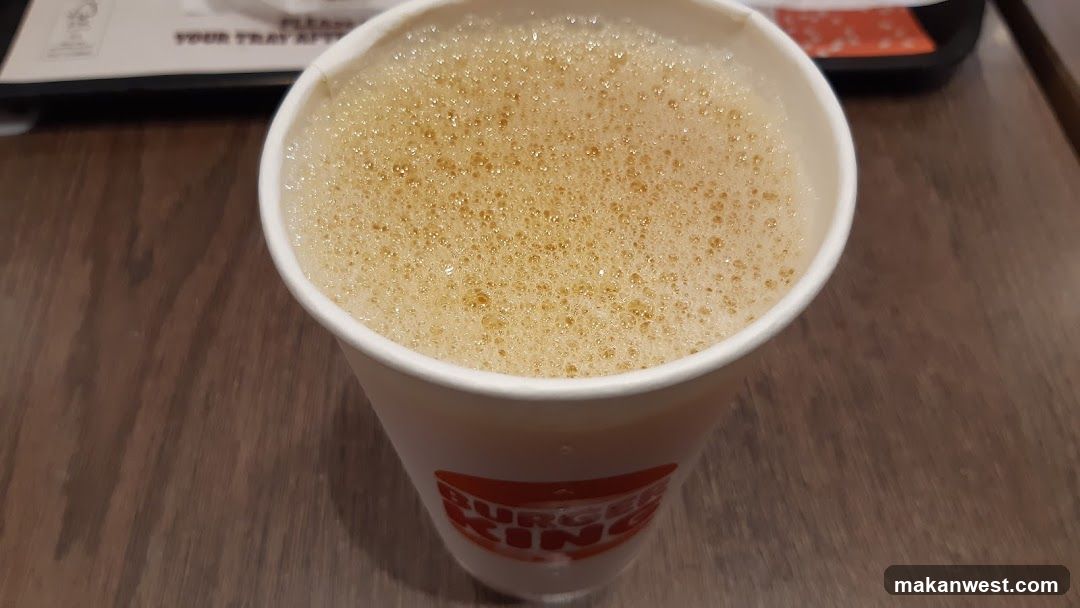 Coffee Drink with Burger King Logo