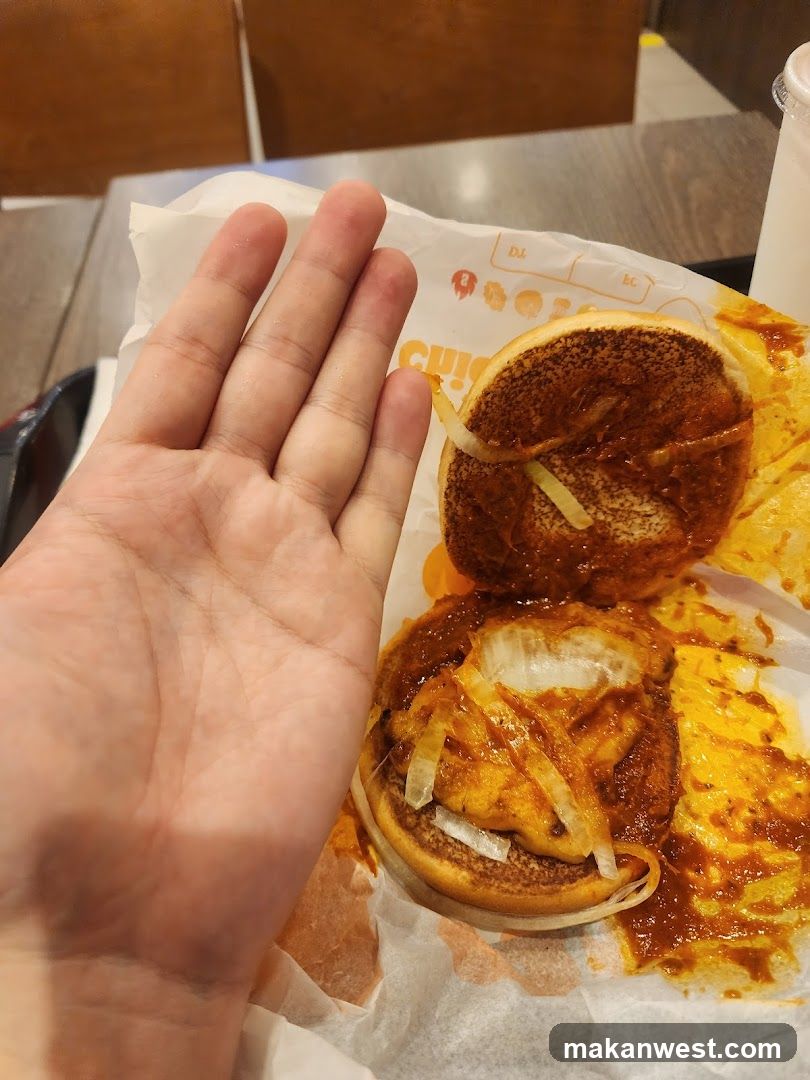Burger with Hand
